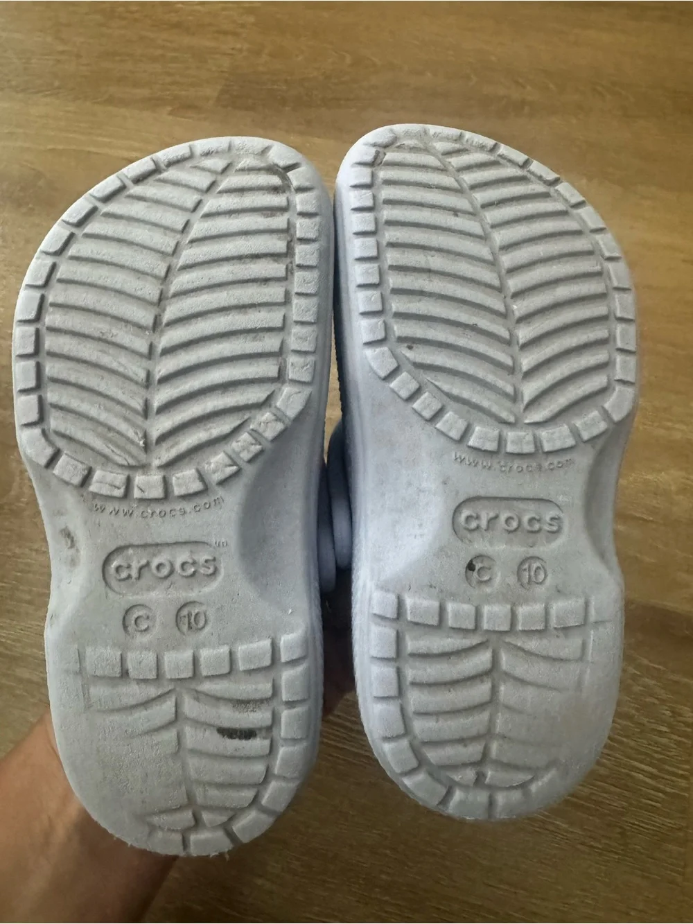 CROCS Kids' Classic Clog in Lavender with Speckled Midsole